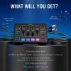 imageFIFINE Gaming Audio Mixer with XLR Cable Bundle Streaming RGB PC Mixer with Microphone Cable XLR Interface Volume Faders Mute Button Computer Mic for RecordingPodcastVocalGame Voice SC3L9