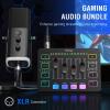 imageFIFINE Gaming Equipment Bundle Dynamic XLRUSB Gaming Microphone Set with Streaming Audio Mixer for Podcast Recording Video Vocal RGB Gamer Set with Volume FaderXLR Interface for PCAmpliGame KS5Black