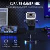 imageFIFINE Gaming Equipment Bundle Dynamic XLRUSB Gaming Microphone Set with Streaming Audio Mixer for Podcast Recording Video Vocal RGB Gamer Set with Volume FaderXLR Interface for PCAmpliGame KS5Black