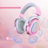 imageFIFINE Gaming Headset for PCWired Headphones with Microphone71 Surround Sound Computer USB Headset for Laptop Streaming Headphones on PS4PS5 with EQ Mode RGB Soft Ear Pads  AmpliGame H6Pink