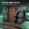 imageFIFINE Gaming Headset for PCWired Headphones with Microphone71 Surround Sound Computer USB Headset for Laptop Streaming Headphones on PS4PS5 with EQ Mode RGB Soft Ear Pads  AmpliGame H6Black