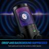 imageFIFINE Gaming PC Microphone USB Streaming Microphone with Game Chat Balance Computer Condenser Desktop RGB Mic with Mute Button Noise Cancellation for PodcastTwitchDiscordAMPLIGAME AM6