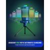 imageFIFINE Gaming Streaming USB PC Microphone for Mac OSWindows AmpliGame Condenser Cardioid Mic with RGB for Video Vocal Recording Twitch Discord Gamer Computer MicBlueBlue