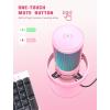 imageFIFINE Gaming USB Microphone PC Computer Mic with 4 Polar Patterns for Podcast Streaming Recording YouTube RGB Condenser Desktop Mic for Windows Mac with Headphone JackAmpliGame A8 PlusPink