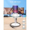 imageFIFINE Gaming USB Microphone PC Computer Mic with 4 Polar Patterns for Podcast Streaming Recording YouTube RGB Condenser Desktop Mic for Windows Mac with Headphone JackAmpliGame A8 PlusWhite