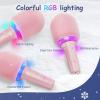 imageFIFINE Karaoke Microphone Bluetooth Wireless Mic Speaker Singing Handheld Portable Microphone Mic for Kids Adults Boys Girls Mic with RGB for Birthday Party Home KTVAmpliSing E2 PinkPink