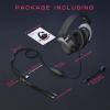 imageFIFINE RGB Gaming HeadsetsComfortable OverEar Headphones with MicrophoneWired Audio Jack ConnectionLeather PassiveNoiseCancelling Earcupsfor PC PS4 PS5 Xbox Gamer Ampligame H3