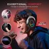 imageFIFINE RGB Gaming HeadsetsComfortable OverEar Headphones with MicrophoneWired Audio Jack ConnectionLeather PassiveNoiseCancelling Earcupsfor PC PS4 PS5 Xbox Gamer Ampligame H3