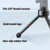 imageFIFINE Tripod Stand for Desktop Microphone with Nonslip Rubber Feet Sturdy Metal Construction Foldable Desk Mic Stand for Gaming Podcasting Meetings Chatting