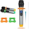 imageFIFINE UHF Dual Channel Wireless Handheld Microphone Easytouse Karaoke Wireless Microphone SystemK036