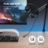imageFIFINE USB Gaming Microphone and Mic Arm Stand Kit RGB Dynamic Mic with TaptoMute Headphones Jack for PC Heavy Duty Boom Arm Bundle with Desk Mount 58quot Screw for Streaming Podcast K658BM63