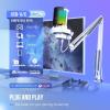 imageFIFINE USB Streaming Microphone with Boom Arm Gaming Mic Kit for PC PS4PS5 Podcast Microphone for Podcast with RGB Control Mute Button Gain Knob Headphones Jack Pop FilterA8T PinkWhite