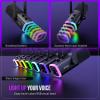 imageFIFINE XLR Gaming Microphone USB PC Dynamic Microphone Kit for Vocal Recording Podcast Streaming RGB Mic with Headphone Jack Mute Button Boom Arm Stand for ComputerMixerAmpliGame AM8T PinkBlack