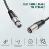 imageFIFINE XLR Microphone Cable 10ft XLR Male to Female Mic Audio Cord with Balanced 3 PIN Speaker Cable Mic Wire for Recording Podcast Streaming BlackL9