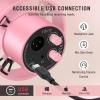 imageFIFINE XLRUSB Dynamic Microphone Studio XLR Vocal Podcast Microphone for Recording USB Streaming Mic with Mute Button Gain Knob Headphones Monitoring for VoiceOver VideoAmplitank K688 PinkPink