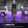 imageFIFINE XLRUSB Gaming Microphone for Streaming Podcasting PC Computer RGB Mic with Gain Knob Mute Button Monitoring Jack Gamer Mic for Recording Video CreationAmpliGame AM8 WhiteBlack