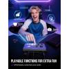 imageFifine Gaming Audio Mixer for 71ch Surround Sound Headphone AmpVolume ControlVoice Chat and StreamingXLR Mic PreampUSB PlugampampPlayVoice ChangerRGB3 EQ Modes Ampligame SC8