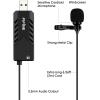 imageFifine USB Lavalier Lapel Microphone Clipon Cardioid Condenser Computer Mic Plug and Play USB Microphone with Sound Card for PC and MacK053