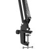 imageMicrophone Arm Stand FIFINE Suspension Boom Scissor Mic Stand with Heavy Duty Clamp 38quot to 58quot Adapter for Voiceover Gaming Recording Studio Home Office CS1Black