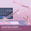 imageMicrophone Arm Stand FIFINE Suspension Boom Scissor Mic Stand with Heavy Duty Clamp 38quot to 58quot Adapter for Voiceover Gaming Recording Studio Home Office CS1Pink
