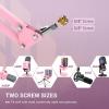 imageMicrophone Arm Stand FIFINE Suspension Boom Scissor Mic Stand with Heavy Duty Clamp 38quot to 58quot Adapter for Voiceover Gaming Recording Studio Home Office CS1Pink