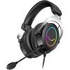 imageFIFINE RGB Gaming HeadsetsComfortable OverEar Headphones with MicrophoneWired Audio Jack ConnectionLeather PassiveNoiseCancelling Earcupsfor PC PS4 PS5 Xbox Gamer Ampligame H3