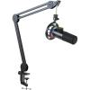 imageFIFINE USB Gaming Microphone and Mic Arm Stand Kit RGB Dynamic Mic with TaptoMute Headphones Jack for PC Heavy Duty Boom Arm Bundle with Desk Mount 58quot Screw for Streaming Podcast K658BM63
