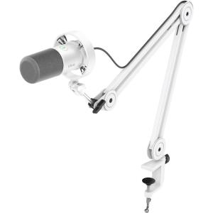 imageFIFINE Podcast XLRUSB Microphone Kit Studio Dynamic Vocal Mic for Recording Streaming VoiceOver PC Microphone with Boom Arm with Mute Headphone Monitoring MetalAmpliTank K688T WhiteWhite