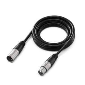 imageFIFINE XLR Microphone Cable 10ft XLR Male to Female Mic Audio Cord with Balanced 3 PIN Speaker Cable Mic Wire for Recording Podcast Streaming BlackL9