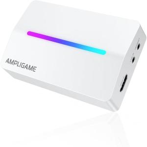 imageFifine AmpliGame Gaming Capture Card USB 4K HDMI 1080P Audio Video Capture Card for OBS Streaming with RGB HDMI inOut Compatible for SwitchXBOXPS5ComputerV3 WhiteWhite