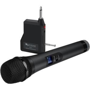 imageWireless Microphone Handheld Dynamic Microphone Wireless mic System for Karaoke Nights and House Parties to Have Fun Over The MixerPA SystemSpeakersFifine Technology K025