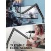 imageFIFINE Mic Arm Stand Microphone Boom Arm with Desk Clamp Cable Channels 38quot to 58quot Threads Heavy Metal Microphone Stand for Podcast Vocal Recording GamingBM66 BlackBM66 Black