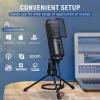 imageFIFINE Podcast Recording Microphone PC USB Condenser Microphone for Streaming Vocal Music Computer Desktop Mic with Mute Button for WindowsMac OSK669PRO1