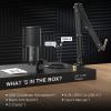 imageFIFINE USB Podcast Microphone PC Computer Condenser Microphone Plug ampamp Play Mic Kit with Boom Arm Stand 16MM Large Diaphragm Mute Button for Recording Singing Streaming YouTube GamingT669PRO1