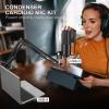 imageFIFINE USB Podcast Microphone PC Computer Condenser Microphone Plug ampamp Play Mic Kit with Boom Arm Stand 16MM Large Diaphragm Mute Button for Recording Singing Streaming YouTube GamingT669PRO1