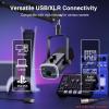 imageFIFINE XLRUSB Gaming Microphone Set and Gaming Audio MixerDynamic PC Mic for Streaming PodcastingRGB Recording Mixer with XLR Microphone InterfaceComputer RGB Mic Kit with Boom Arm StandAM8TSC3