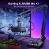 imageFIFINE XLRUSB Gaming Microphone Set and Gaming Audio MixerDynamic PC Mic for Streaming PodcastingRGB Recording Mixer with XLR Microphone InterfaceComputer RGB Mic Kit with Boom Arm StandAM8TSC3