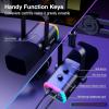 imageFIFINE XLRUSB Microphone and Heavy Duty Boom Arm Kit PC Computer Gaming Streaming Mic with RGB Light Mute Button Headphones Jack Microphone Arm Stand Bundle for Podcast Recording AM8BM63