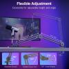 imageFIFINE XLRUSB Microphone and Heavy Duty Boom Arm Kit PC Computer Gaming Streaming Mic with RGB Light Mute Button Headphones Jack Microphone Arm Stand Bundle for Podcast Recording AM8BM63