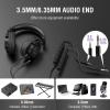 imageFIFINE XLRUSB Microphone and Studio Monitor Headphones Set Computer Recording Mic with Mute Button RGB Over Ear Wired Headset Pack for YouTube Podcasting Streaming Gaming AM8H8