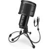 imageFIFINE USB Desktop PC Microphone with Pop Filter for Computer and Mac Studio Condenser Mic with Gain Knob Mute Button Headphone Jack for Gaming Streaming Recording YouTube Extra USBC PlugK683A