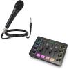 imageFifine Karaoke Microphone and Streaming 4Channel RGB Mixer Gaming Audio Mixer with XLR Interface for Game Voice Podcast Recording YouTube Dynamic Vocal Microphone for SpeakerK6SC3