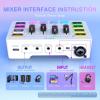 imageFIFINE XLRUSB Microphone with Gaming Audio Mixer Kit Dynamic Streaming Mic with Boom Arm RGB TaptoMute Computer PC XLR Mixer Bundle for PodcastVocalRecordingGame Video AM8TSC3 White