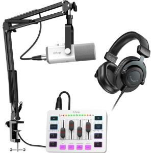 imageFIFINE Gaming XLR Equipment Bundle for Streaming Recording Studio Wired Headphone Game Audio Mixer XLR Cable for PodcastVocal