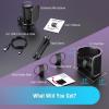 imageFIFINE Gaming USB Condenser Microphone with Pop Filter Bundle Quick Mute RGB Indicator Tripod Stand Shock Mount Gain Control for Streaming YouTube Videos A6VU1