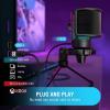 imageFIFINE Gaming USB Condenser Microphone with Pop Filter Bundle Quick Mute RGB Indicator Tripod Stand Shock Mount Gain Control for Streaming YouTube Videos A6VU1