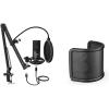 imageFIFINE Studio Microphone Kit with Mic Pop Filter for Music Vocal Recording USB Computer Condenser Microphone with Metal Pop Screen Bundle for Singing Podcast VoiceOver YouTube Videos T669U1