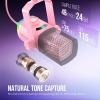 imageFIFINE XLRUSB Gaming Microphone Kit with Boom Arm Stand RGB Streaming Mic for Computer Compatible with PCPS4PS5 Podcast Mic Set with Headphone Jack Volume Knob MuteAmpliGame AM8PROT PinkPink