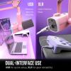 imageFIFINE XLRUSB Gaming Microphone Kit with Boom Arm Stand RGB Streaming Mic for Computer Compatible with PCPS4PS5 Podcast Mic Set with Headphone Jack Volume Knob MuteAmpliGame AM8PROT PinkPink