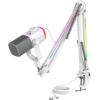 imageFIFINE Streaming Microphone Kit for Gaming XLRUSB Dynamic Mic with RGB Boom Arm Stand for Podcast Vocal PC Microphone with Mute Tap 3in1 Volume Knob Audio BalanceAmpliGame AM8PROT White